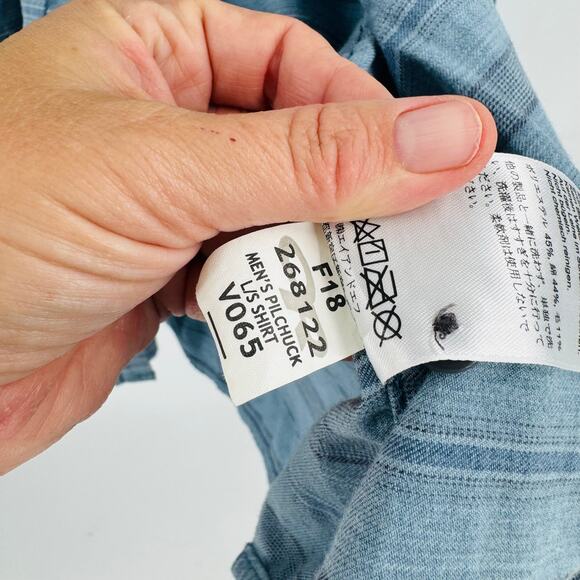 outdoor Research Outdoor Research XL Blue Stripe Shirt Performance Hiking - Picture 5 of 6